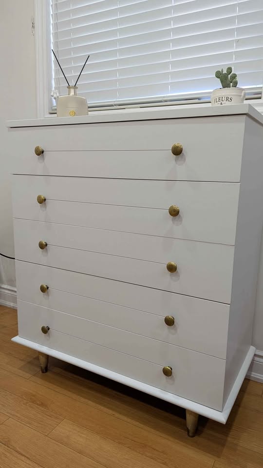 Refinished MCM Tallboy Dresser Chest of Drawers. Can Deliver - photo 5