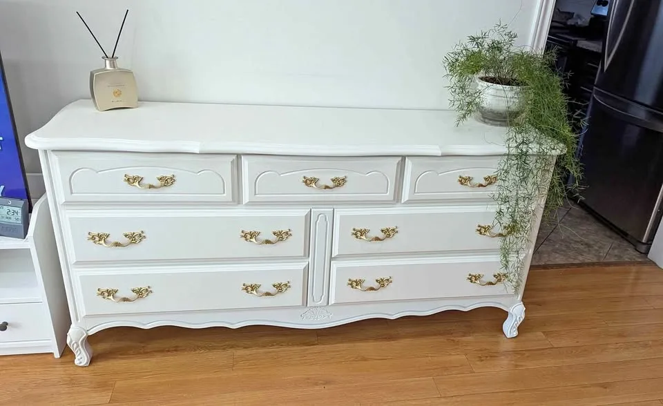 Refinished French Provincial Dresser Sideboard Change Table thumbnail