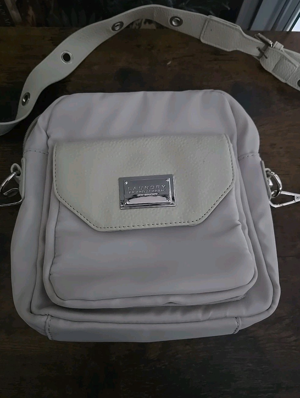 Laundry By Shelli Segal Crossbody Bag W/ 2 Straps Nylon/Pebbled