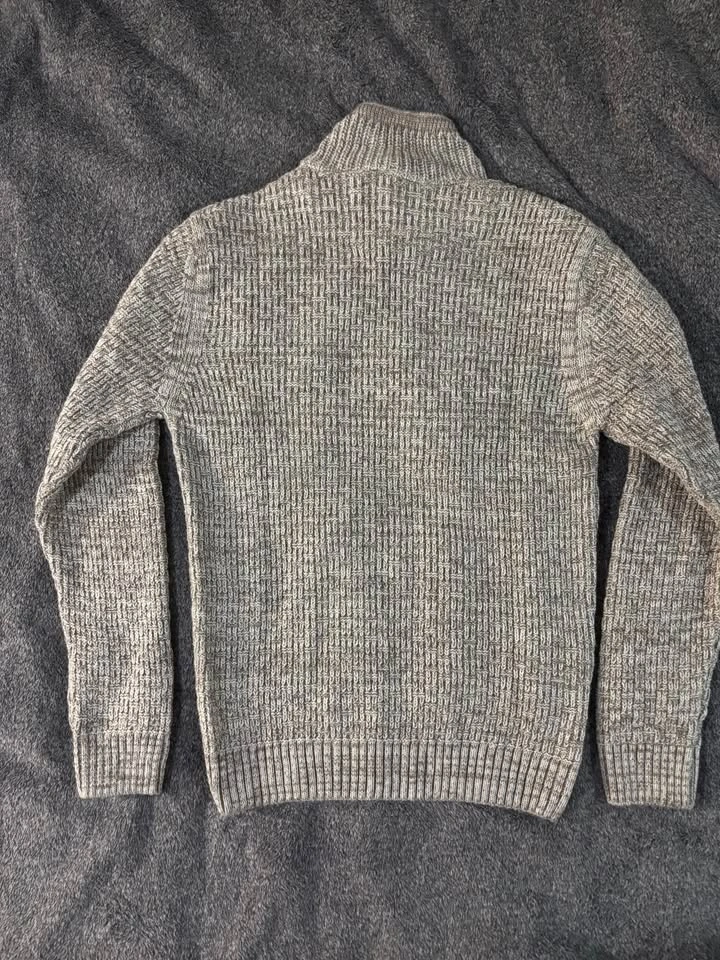 Light Cable Knit Sweater with Drawstring Neck - Turkish Sweater - photo 2