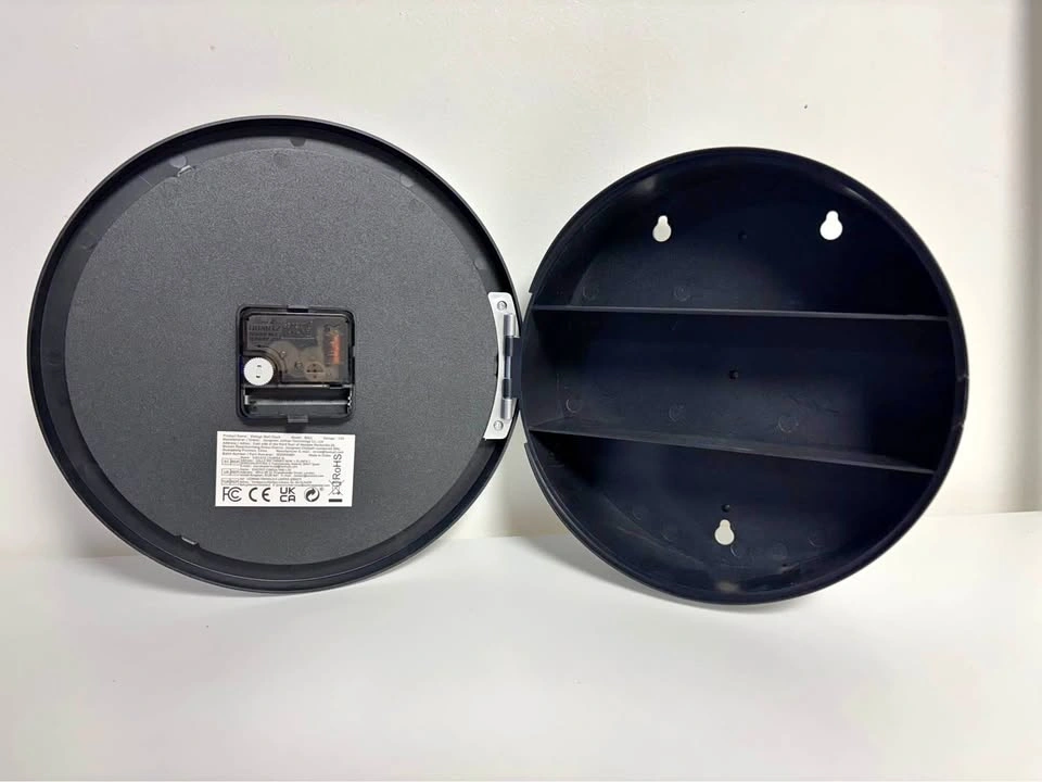 Hidden Wall Clock Safe Compartment