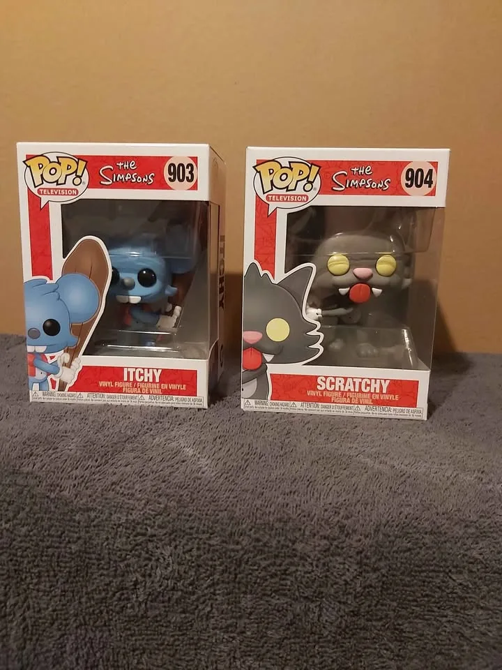 The Simpsons- Funko Pop! ( Itchy & Scratchy ) Bundle "NEW" image indicator(6)