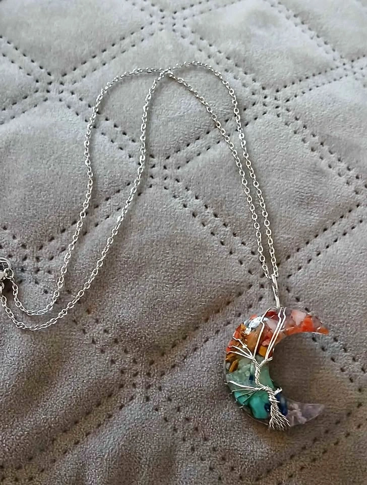 New Chakra Moon Necklace