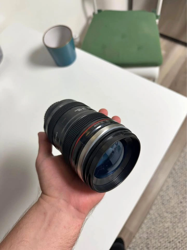 Camera Lens Coffee Mug - Unique Photography Travel Cup