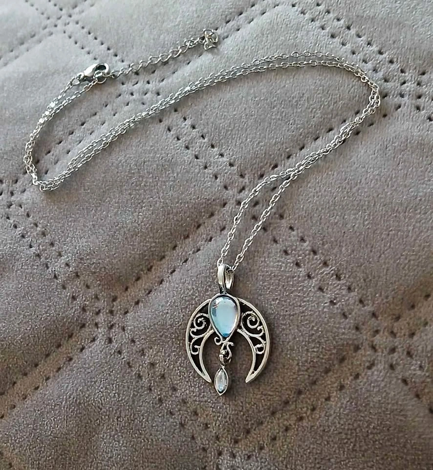 New Moon Moonstone Necklace