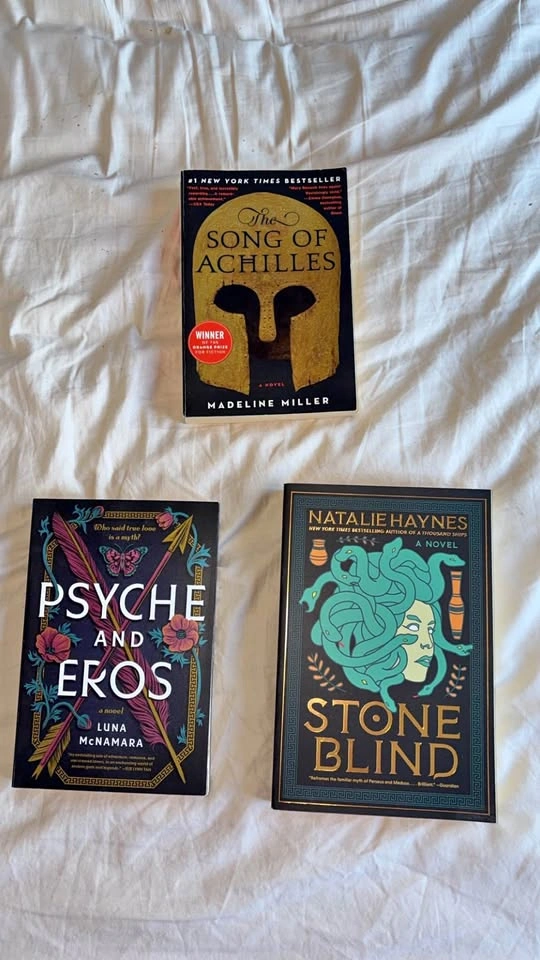 Greek Mythology Books: Song of Achilles, Psyche & Eros, Stone Bl