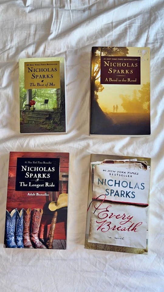 Nicholas Sparks Novels - The Best of Me, A Bend in the Road, The