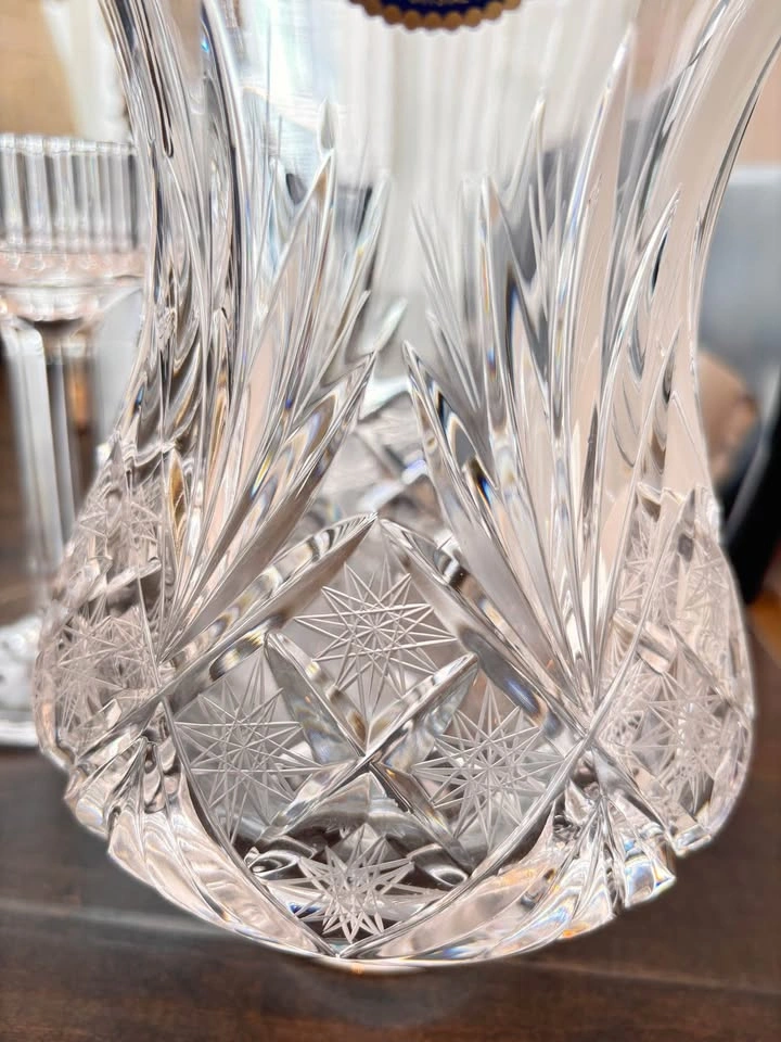 Bohemia Crystal Lead Glass Candle Holder Set - photo 4