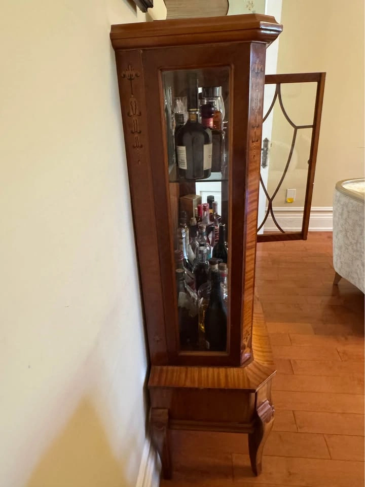Antique Edwardian Sheraton Revival Display Cabinet / Hutch – $55 - photo 4