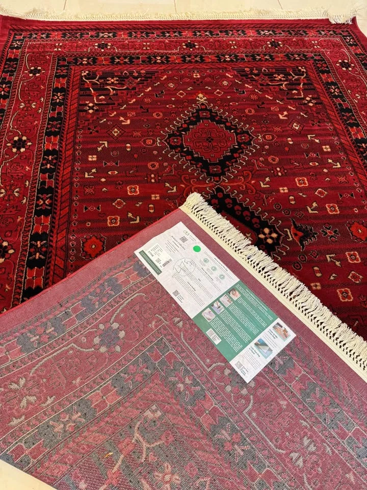Unique Loom "Bokhara Collection" Area Rug 6'7" x 9' Red/Black/Iv - photo 3