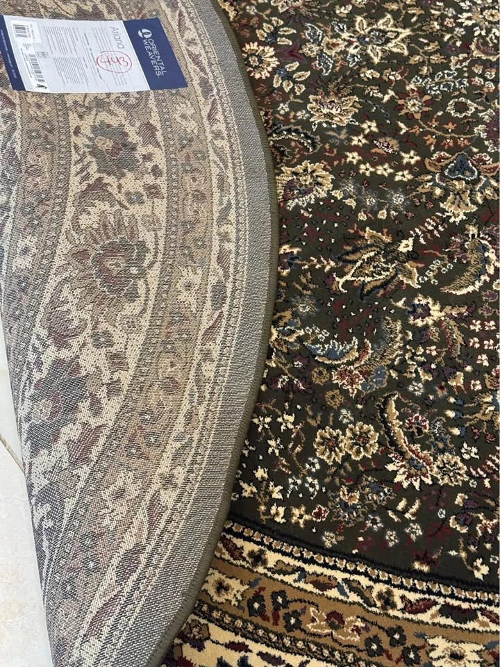 Oriental Weavers Ariana Round Area Rug 8' Dark Green/Beige/Burgu - photo 4
