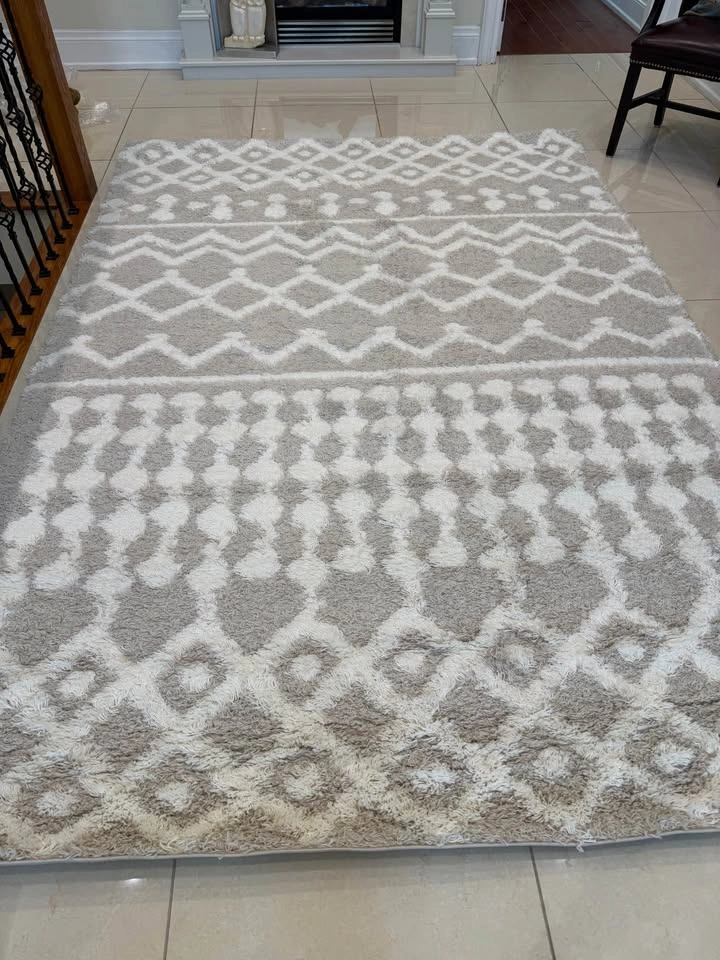 LIVABLISS Urban Shag Area Rug 6'7" x 9'6" Beige/Cream - photo 3