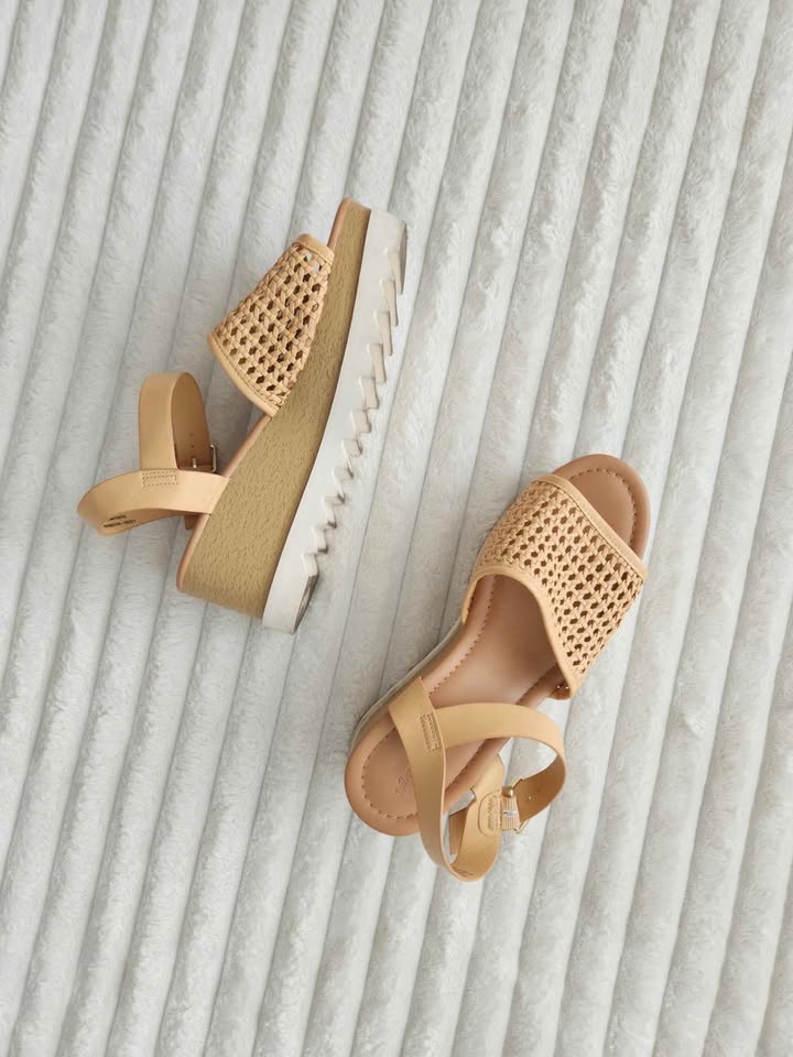 Tan & Cream Chunky Platform Espadrille Sandals - photo 3