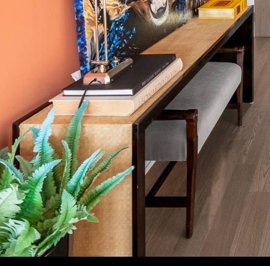 CONSOLE TABLE / SOFA TABLE – NATURALL TEXTURED FINISH