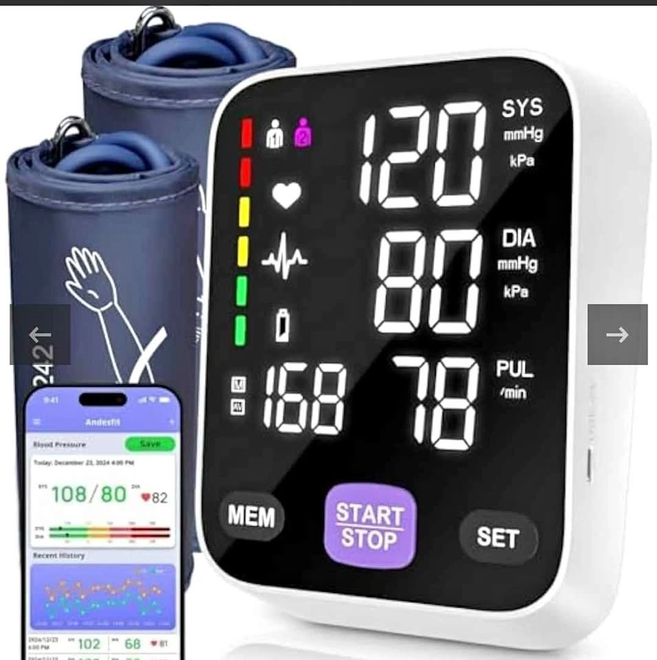 Automatic Bluetooth Blood Pressure - 17" & 21" XL Cuff Andesfit
