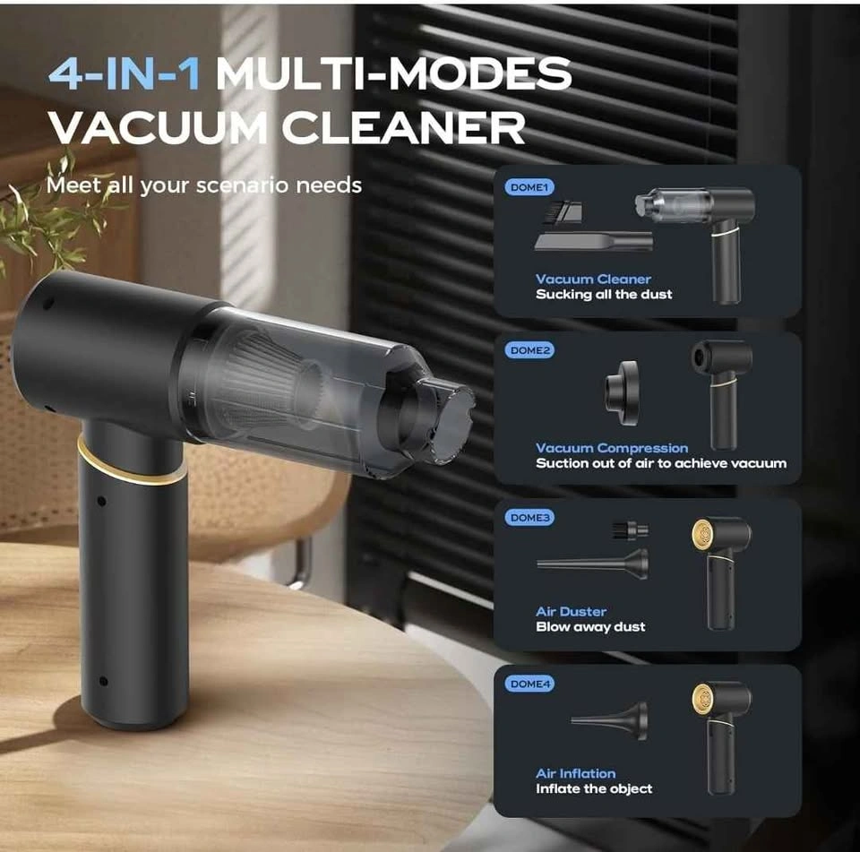 BSRCO Car Vacuum Portable Cordless – 30Min Runtime, 15KPa Suctio - photo 4