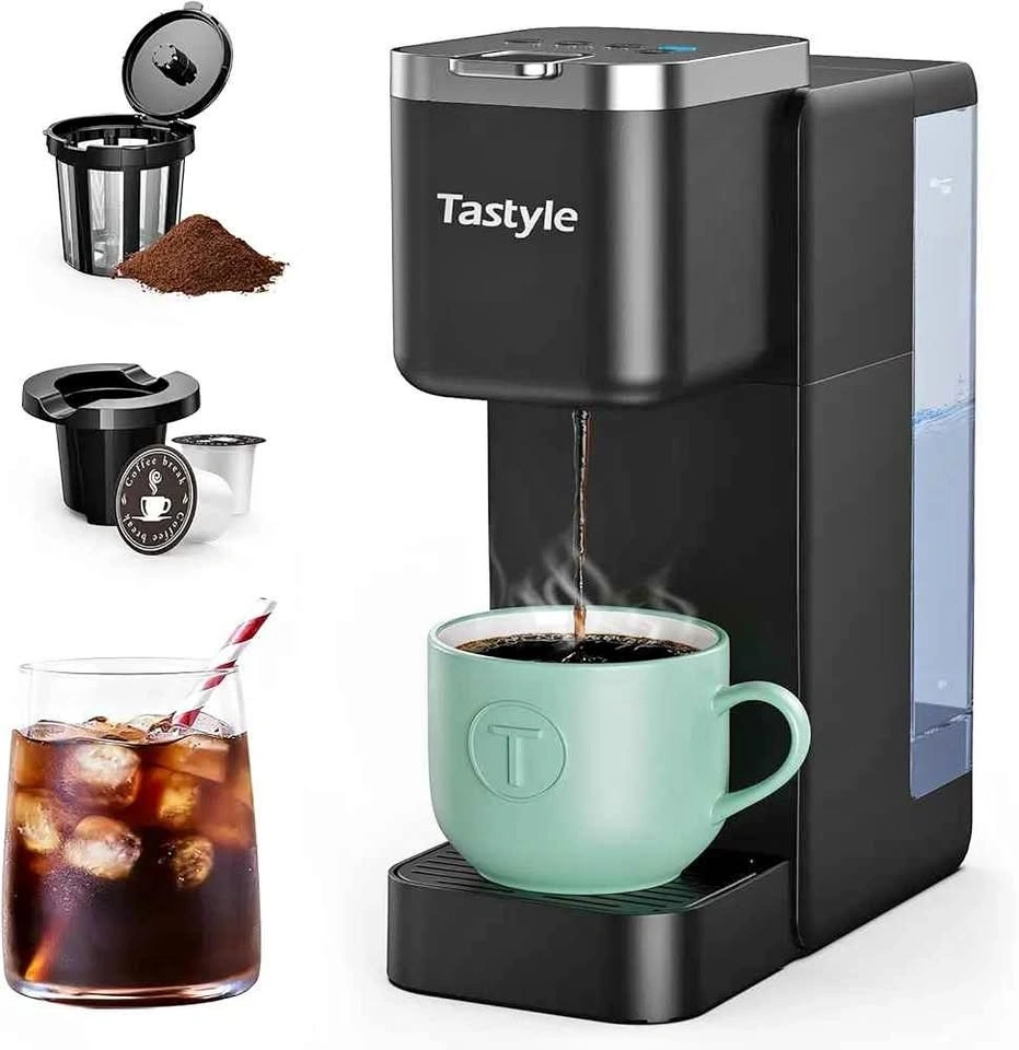 Tastyle Single Serve Coffee Maker, Iced and Hot Coffee Machine f