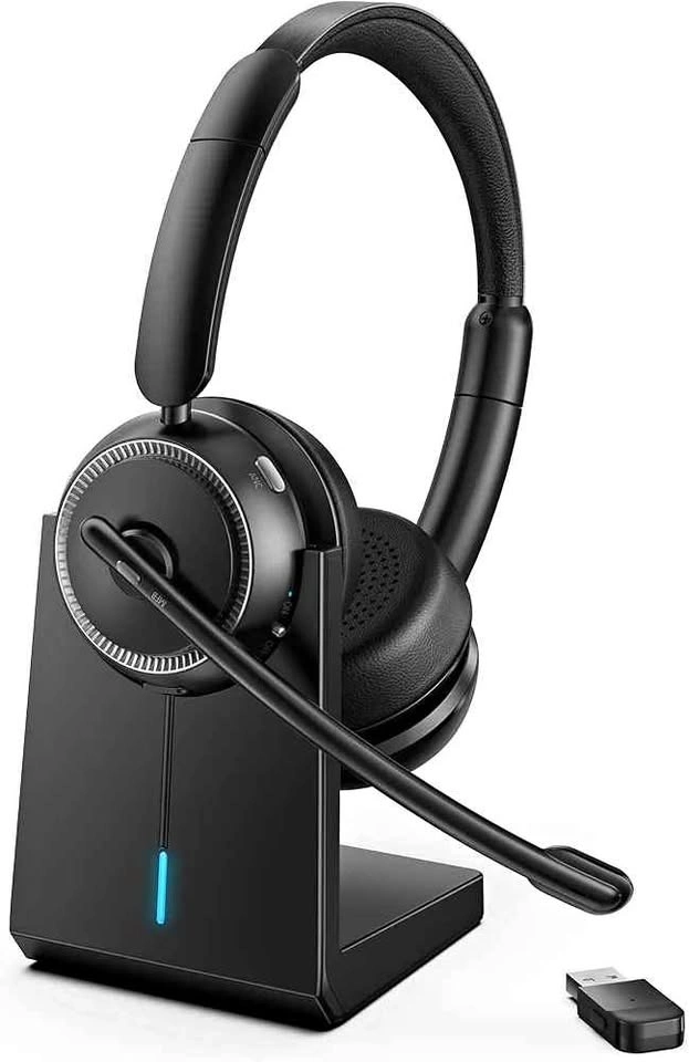Angteela Wireless Headphones with ANC/ENC, Bluetooth 5.4