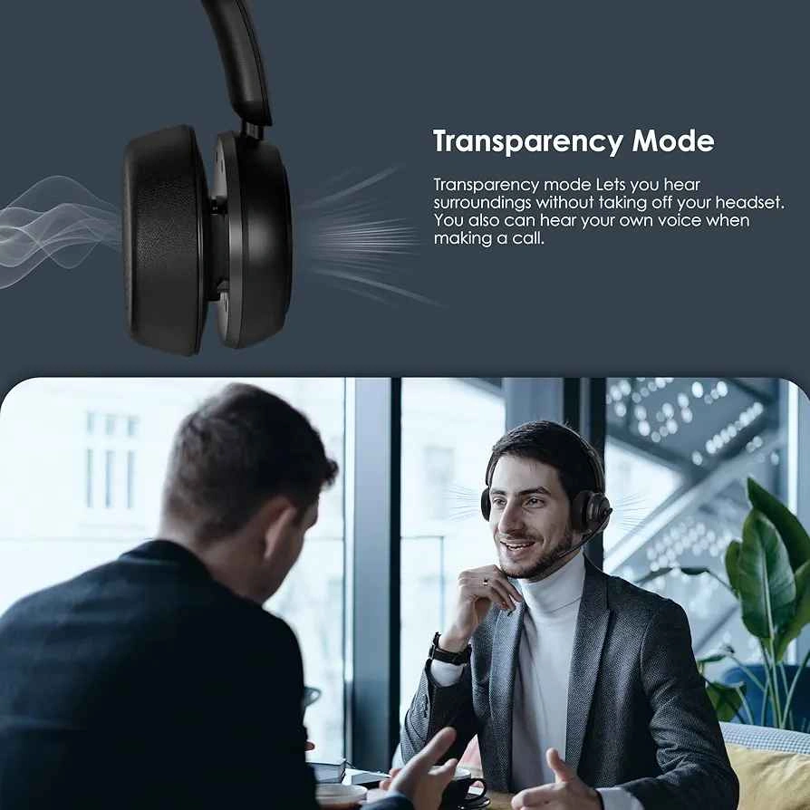 Angteela Wireless Headphones with ANC/ENC, Bluetooth 5.4 - photo 4