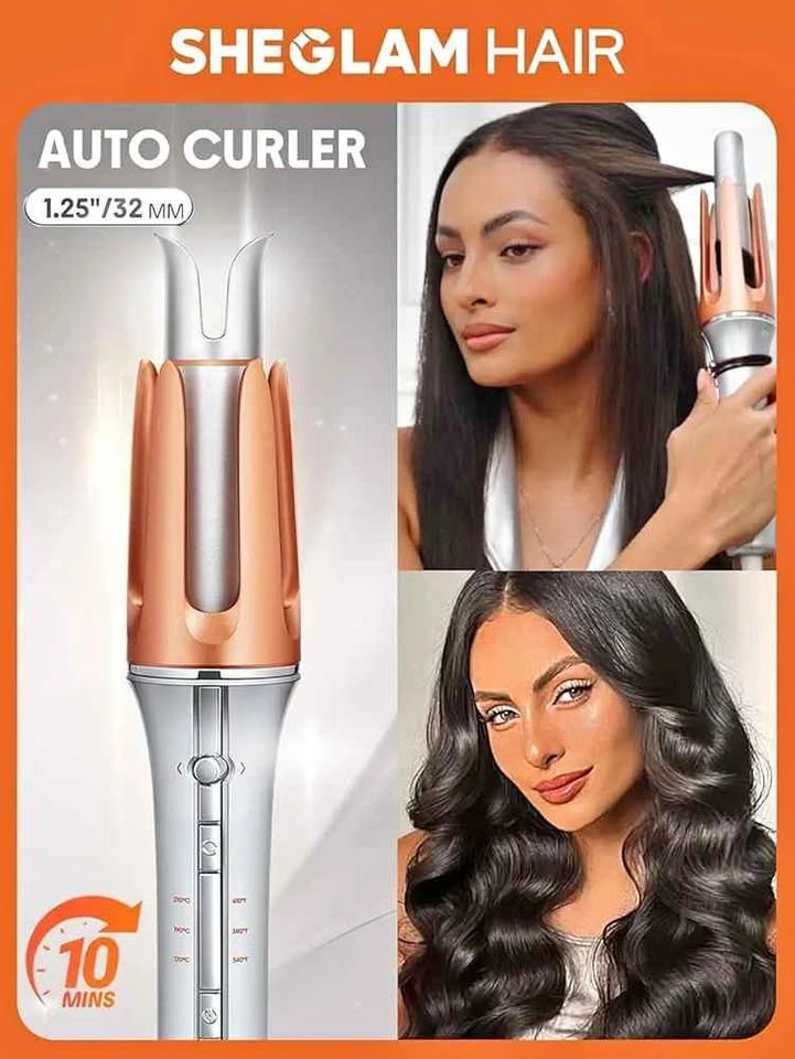 Winkos Automatic Curling Iron, 1-1/4 inch, Dual Voltage