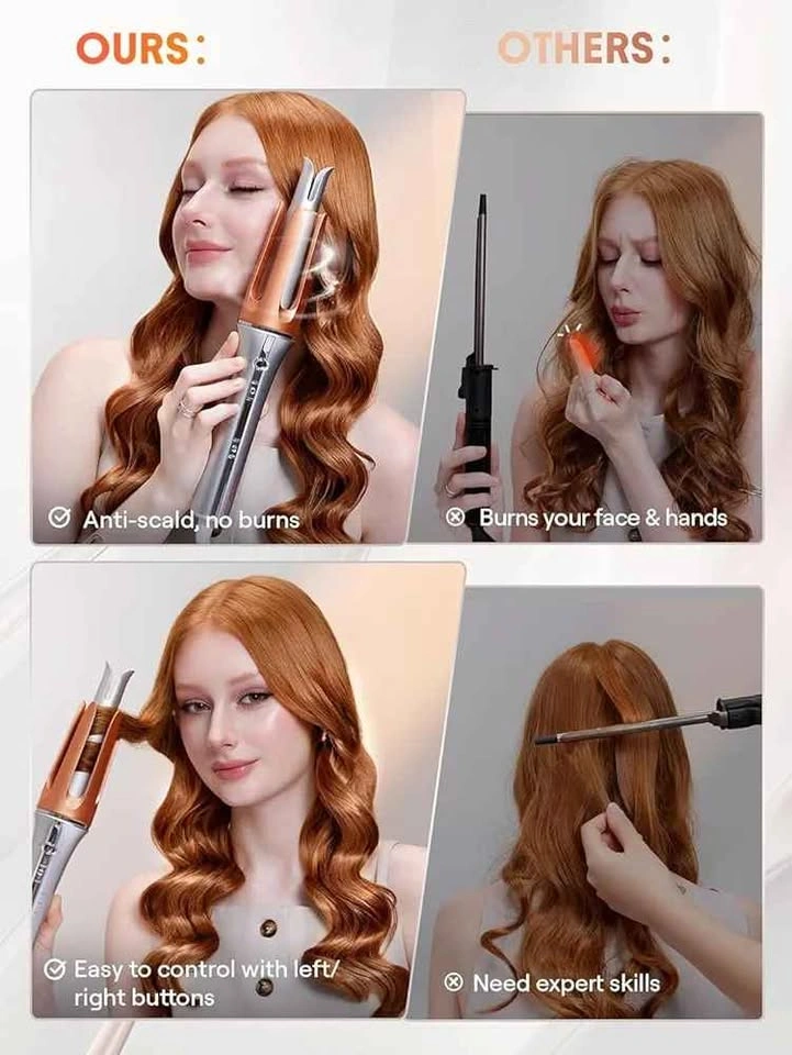 Winkos Automatic Curling Iron, 1-1/4 inch, Dual Voltage - photo 3
