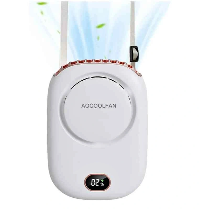 A Cool Fan Portable Neck Fan, Mini Hanging Neck Fan with Adjusta
