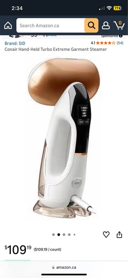 Conair Hand-Held Turbo Extreme Garment Steamer - photo 2
