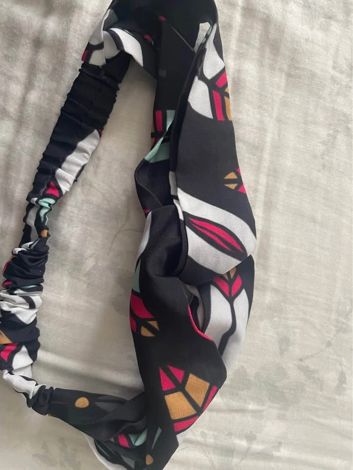 Black Colorful Geometric Headband - photo 2
