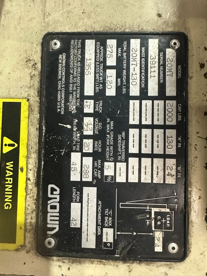 Crown 20MT 130" Stacker - photo 3