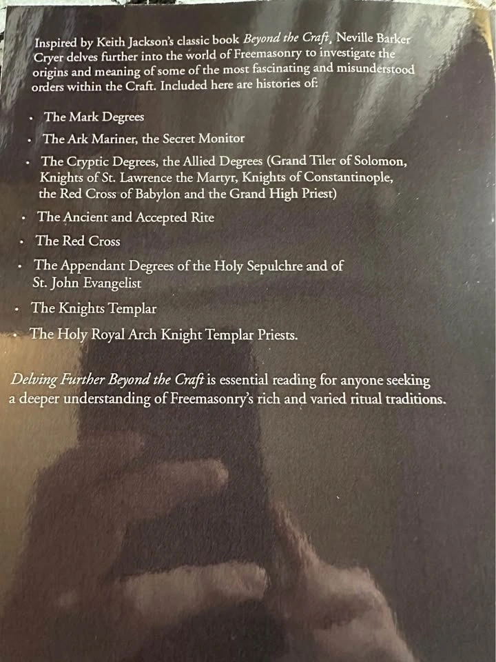 Delving Further Beyond the Craft - by Revd. Neville Barker Cryer - photo 2