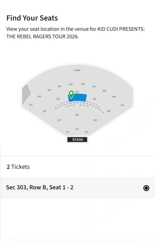 KID CUDI PRESENTS: THE REBEL RAGERS TOUR 2026- PREMIUM SEATING - photo 2