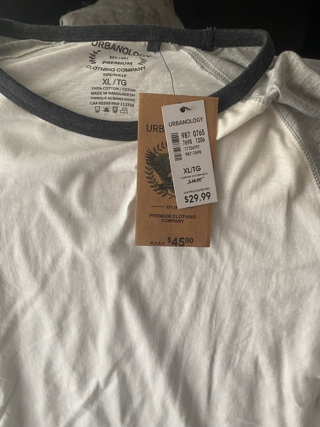 Urbanology Shirt - New with Tags - XL - 100% Cotton - photo 2