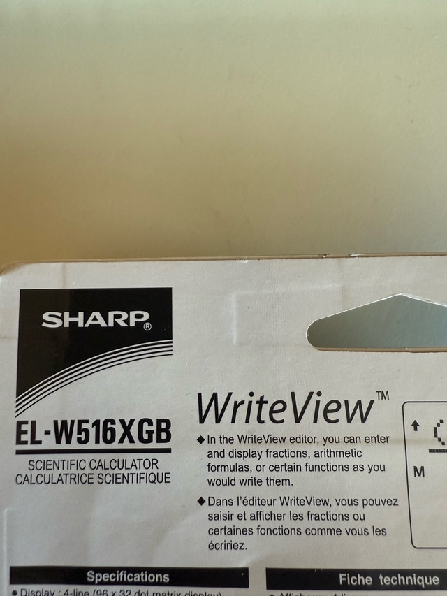 Sharp EL-W516XGB-SL Scientific Calculator (Brand New) - photo 4