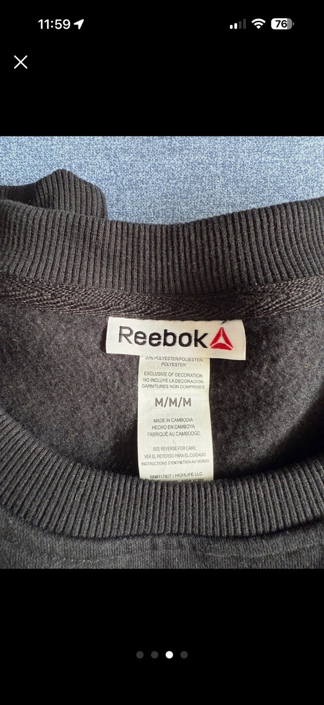 Reebok Unisex Sweatshirt (Med) New without tags - photo 3