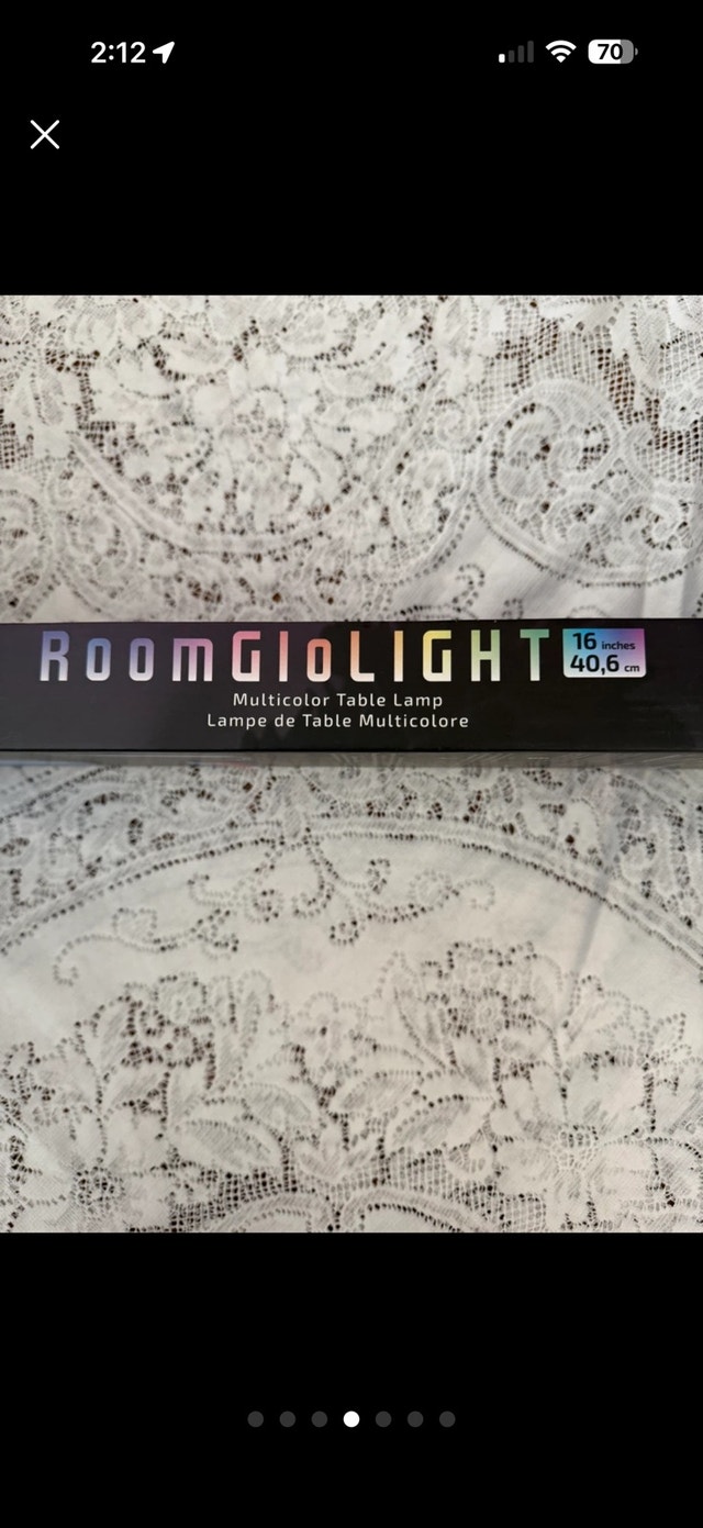 Room Glo Light Multicolor Table Lamp - 16 inch - photo 4