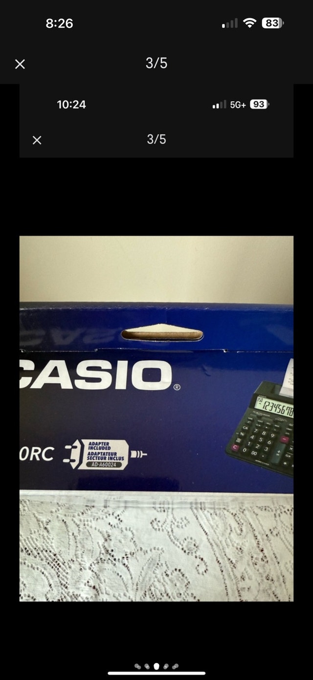 CASIO MINI DESKTOP PRINTING CALCULATOR HR-170RC (Sealed) - photo 3