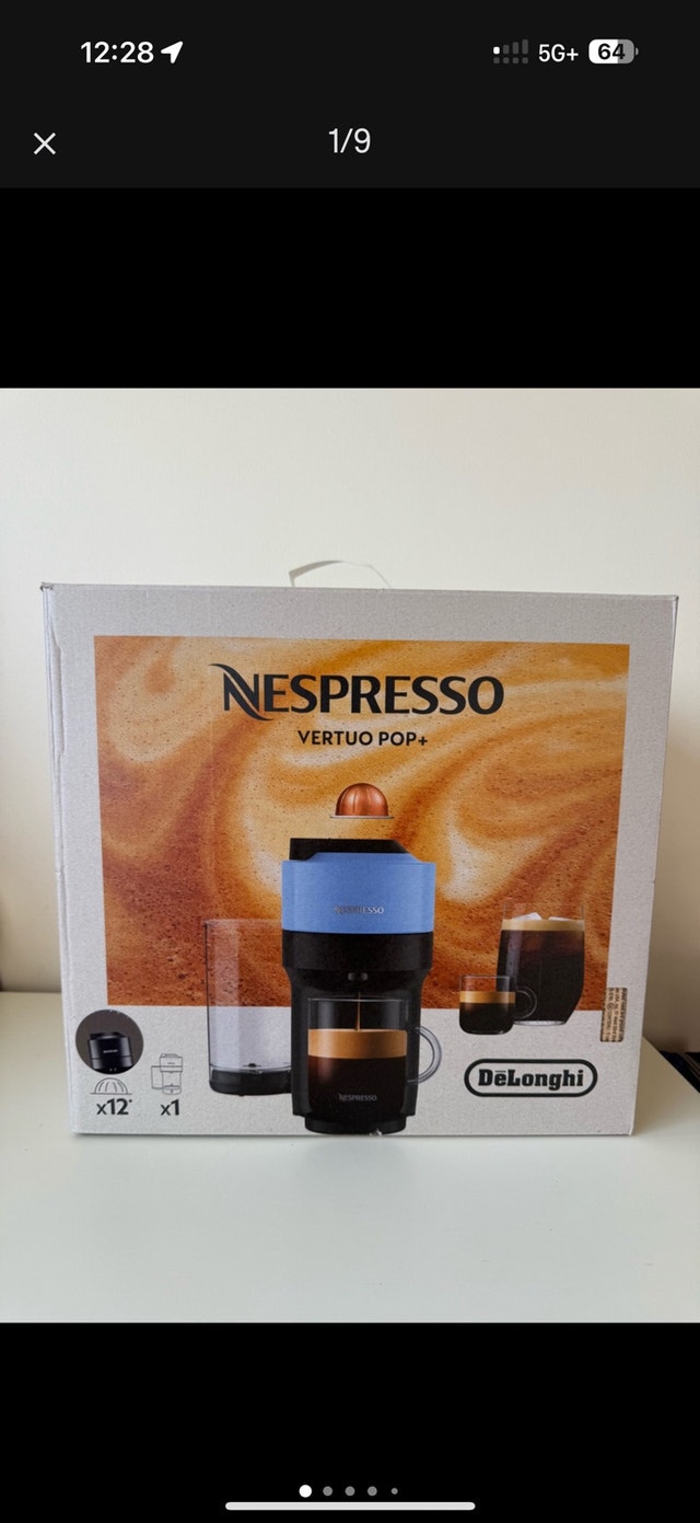 DeLonghi Nespresso Vertuo Pop+ Coffee Maker (Brand-new in box)