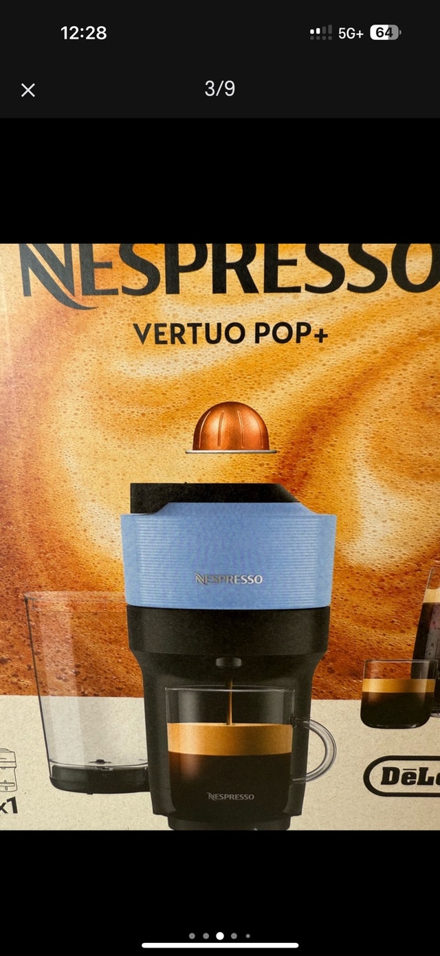 DeLonghi Nespresso Vertuo Pop+ Coffee Maker (Brand-new in box) - photo 3
