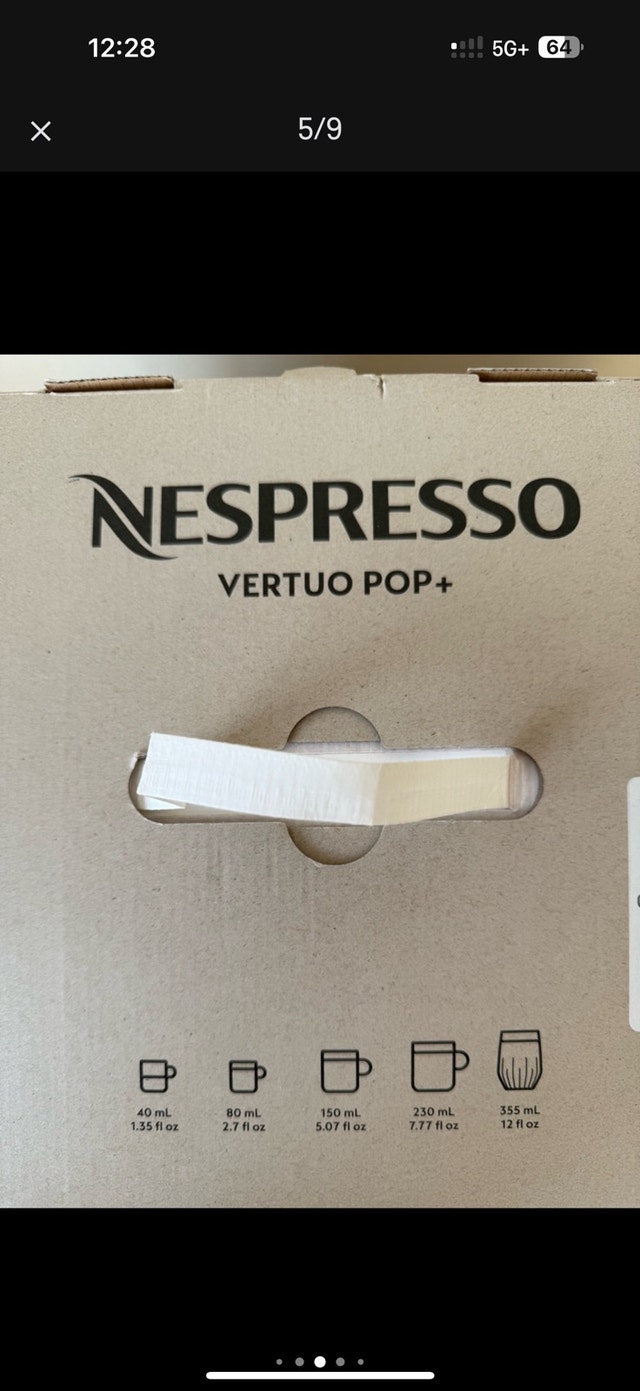 DeLonghi Nespresso Vertuo Pop+ Coffee Maker (Brand-new in box) - photo 5