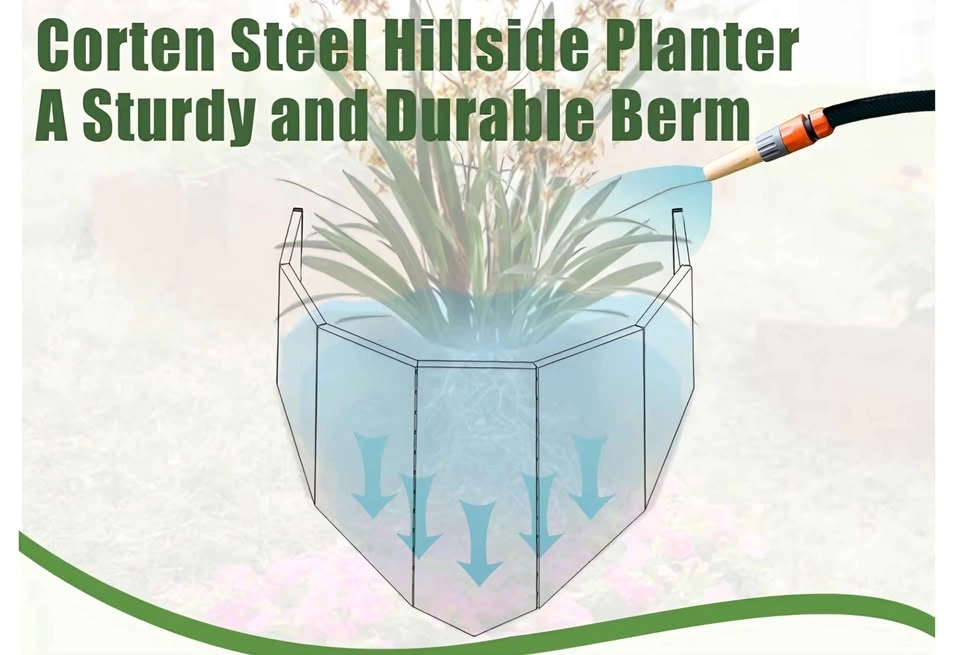 Decoroca Hillside Planter - Steel Look - photo 2