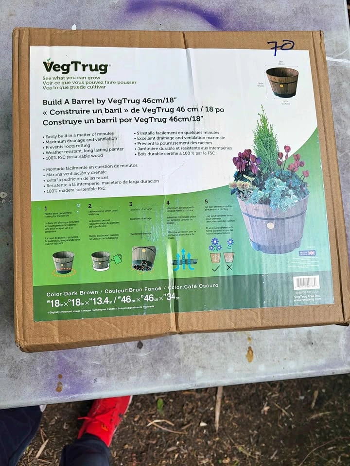 Vegtrug Build A Barrel Planter - 18"