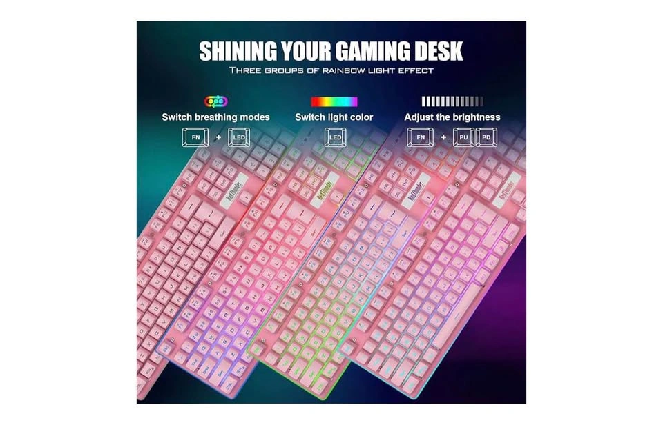 RedThunder K10 Wireless Gaming Keyboard & Mouse Combo (Pickering - photo 4
