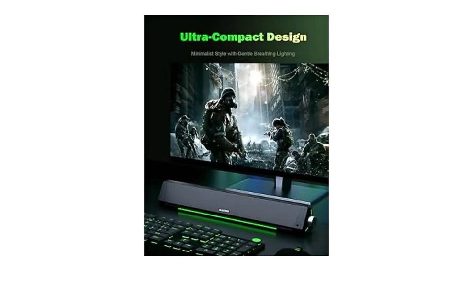 BLUEDEE Computer Speakers for Desktop PC, Soundbar, HiFi Stereo