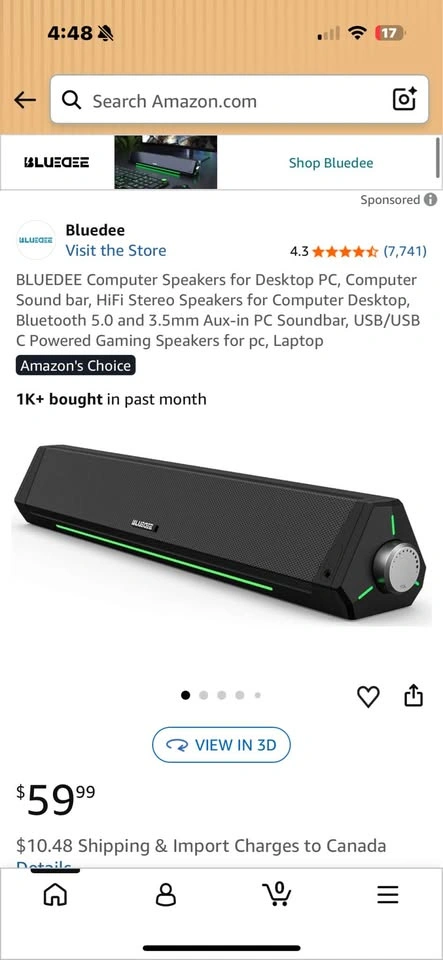 BLUEDEE Computer Speakers for Desktop PC, Soundbar, HiFi Stereo - photo 2