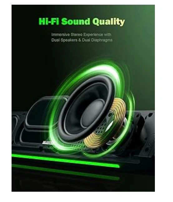 BLUEDEE Computer Speakers for Desktop PC, Soundbar, HiFi Stereo - photo 3