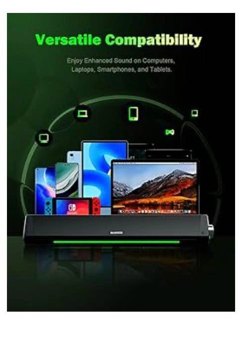 BLUEDEE Computer Speakers for Desktop PC, Soundbar, HiFi Stereo - photo 4