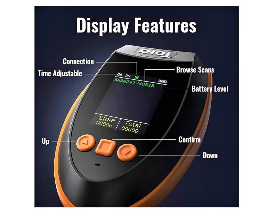 Tera Barcode Scanner Wireless with Screen - Pro Version