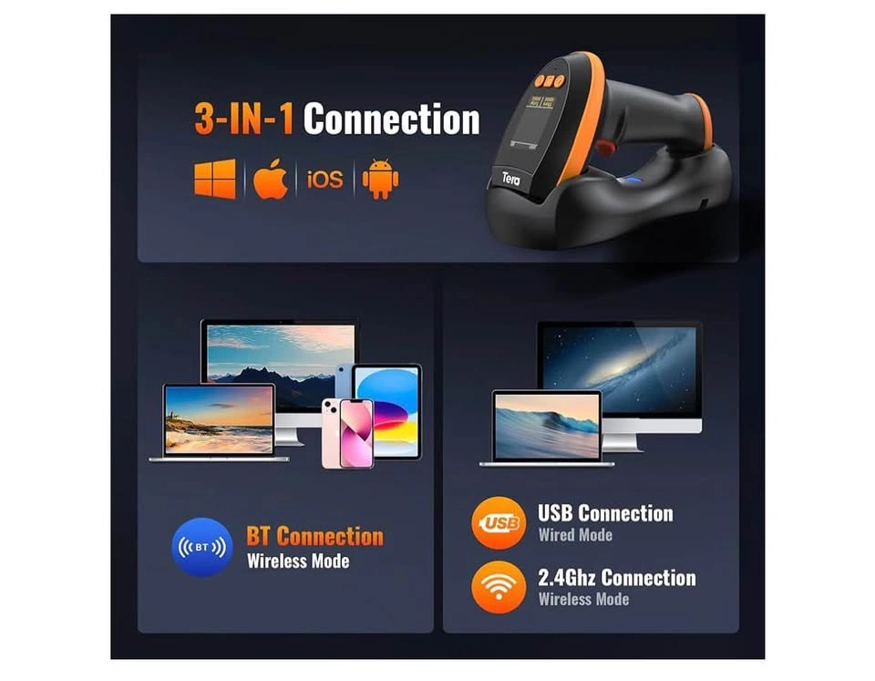 Tera Barcode Scanner Wireless with Screen - Pro Version - photo 5