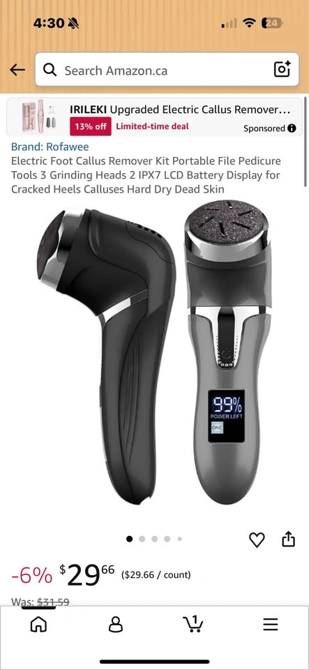 Electric Foot Callus Remover Kit (PICKERING) - photo 2