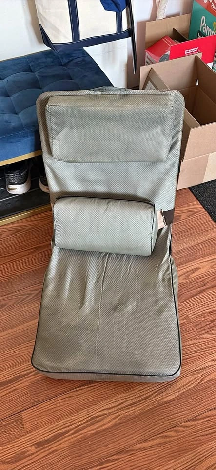 Portable Floor Chair with Lumbar Support